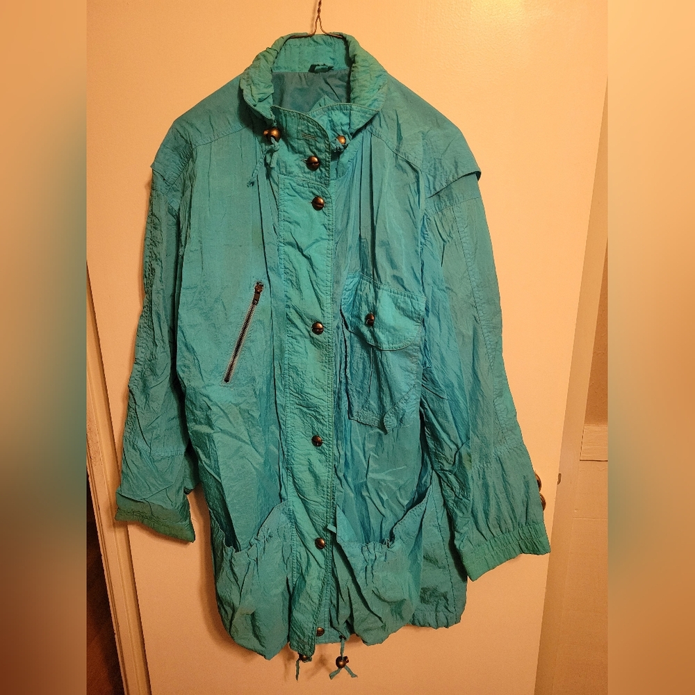 Turquoise Lightweight Women’s Anorak Jacket